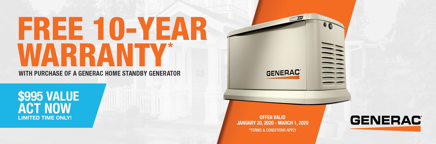 Homestandby Generator Deal | Warranty Offer | Generac Dealer | Covington, LA